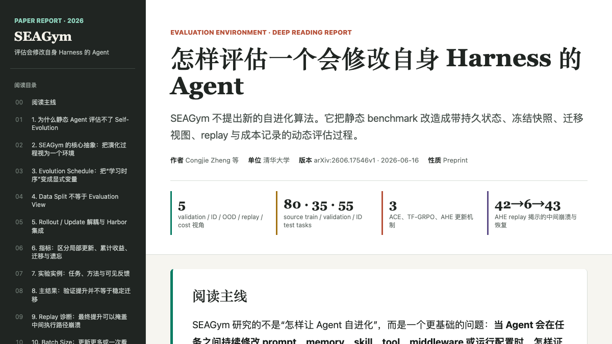 SEAGym 汇报封面
